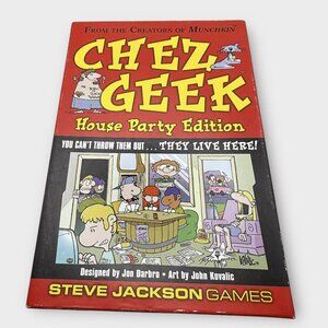 Chez Geek House Party Edition Card Game Steve Jackson Games Complete 2010